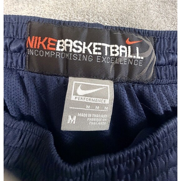Nike Basketball Shorts Mens M Navy Blue Athletic Performance Training Swoosh - Picture 2 of 10